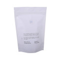 Biobased coffee bag with valve white kraft paper bag