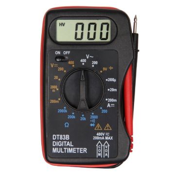 Pocket Digital Multimeter DT83B - Electronic Tool with Battery Test