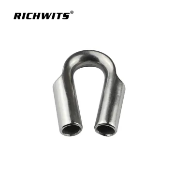 factory supply rigging hardware Stainless Steel Pipe Round US Thimble G414