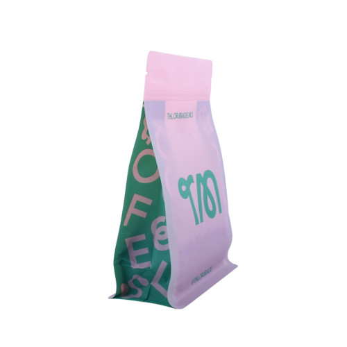 8 oz kraft bock bundemballage taske med ventil kaffe