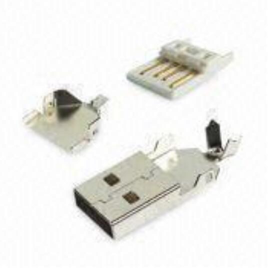 USB A Type Plug Soldeer monteren
