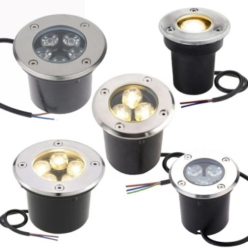 IP65 Outdoor Waterproof LED Inground Lights - Stainless Steel RGB Recessed Ground Lamps