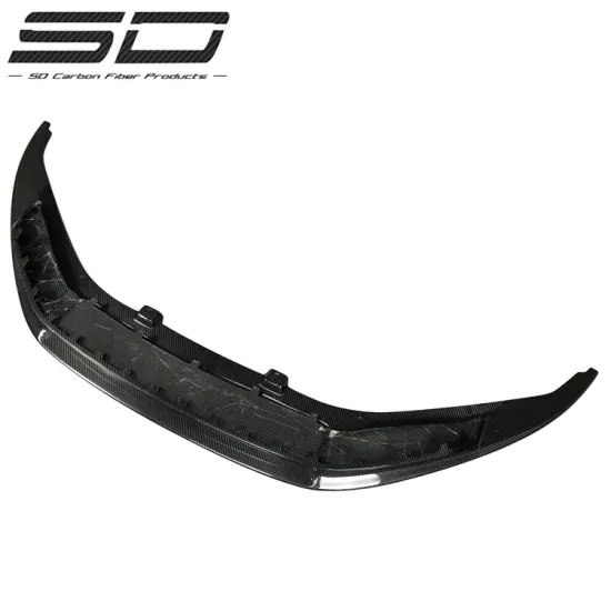 V Type Full Dry Carbon Fiber Front Bumper Lip Spoiler for Audi R8 2017-2019