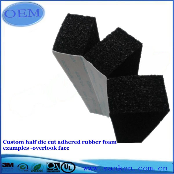 Custom half die cut adhesive rubber foam examples -side face (4)