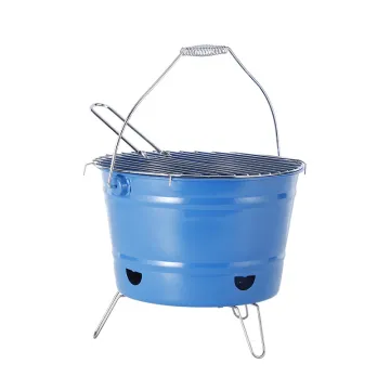 Wholesale Picnic Camping Stove Round Iron Barbecue Grills Portable Charcoal BBQ Grill