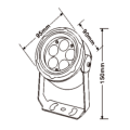 โคมไฟ LED กลางแจ้งกันน้ำ 10W ไฟแนวนอน