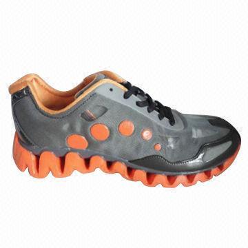 Running Boots with Leather/Mesh Upper/Breathable/RB/EVA Outsole Design Both