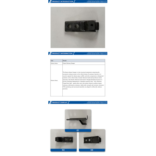 Cabide de exaustão com estrutura estampada de precisão