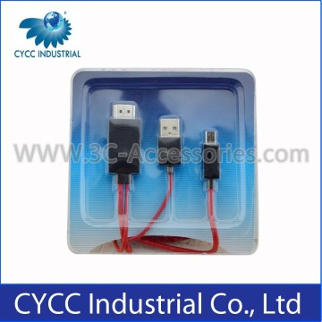 Mobile Phone HDTV Medialink Micro USB3.0 TO Data Cable for Samsung S5