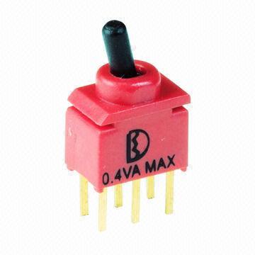 Sealed Ultra-miniature Toggle Switch, Measures 7 x 4.5mm