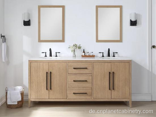 Kommerzielle hochwertige Doppelspüle Spiegelte Badezimmerwaschtisch