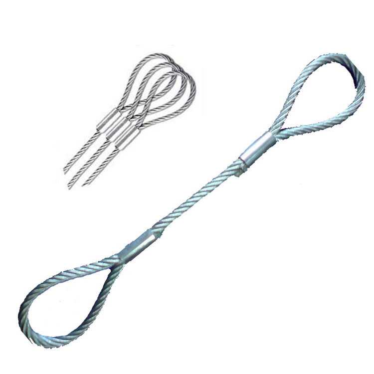 Pressed steel wire rope sling
