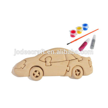 3D wooden craft puzzle roadster