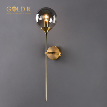 Modern Iron and Glass Sconces Wall Lamp for Bedroom, Living Room, Dining Room