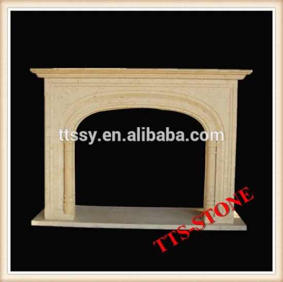 Artificial stone fireplace mantel