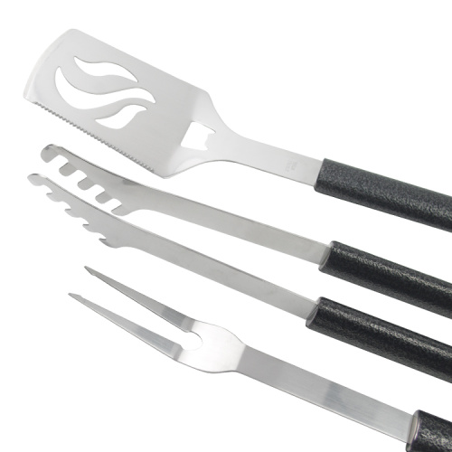 3pcs high quality stainless steel bbq toolset