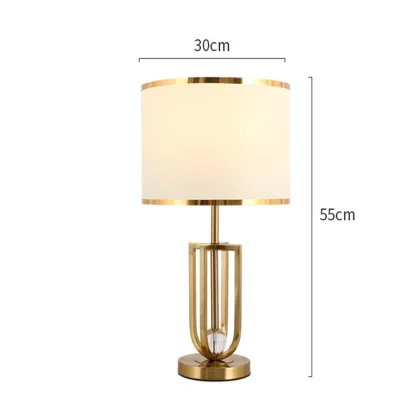 Golden Bedroom Bedside Lamp: Home Decor and Bedside Table Lamp Design