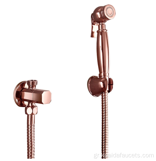 Rose Gold Brass Bidet Shattaf Shower Bidet