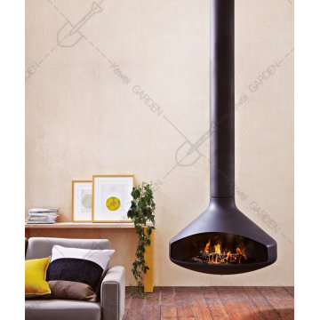 Hanging Indoor Heaters Suspended Wood Burning Fireplace