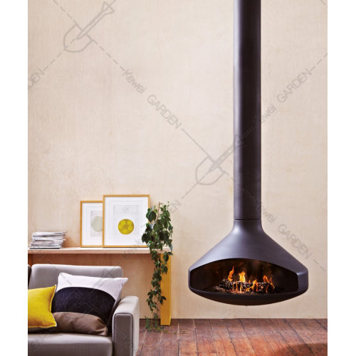 Hanging Indoor Heaters Suspended Wood Burning Fireplace