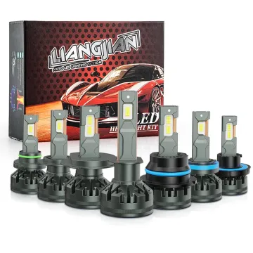 90W Car Headlight Bulb Aluminum H7 H11 9005 9006 20000lm LED Headlights for Cars