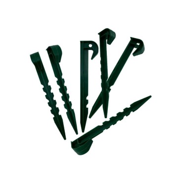 Versatile Plastic Stakes for Garden Applications: Holding Down Landscape Fabric, Lawn Edging, Tents, Game Nets, Rain Tarps, Camping, and Plants