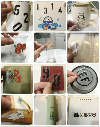 Custom Printed Transparent Lettering Brand Logo 3D UV Sticker