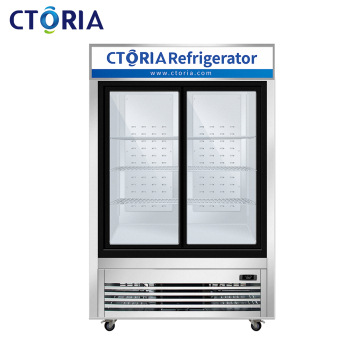 US Version 115V/60Hz Glass Door Commercial Fridge for Restaurants