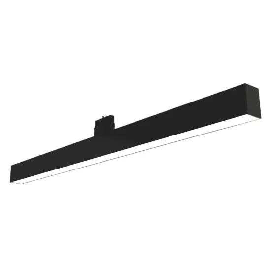 Nordic Design Linear LED Track Light with Lens, IP44, 30W, 2700K-5000K, 3 Phase, 4 Wire Aluminum Profile