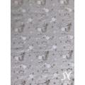 Mesh Embroidery Fabric with White Sequin