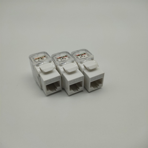 Conector de enlace de Ethernet de 180 grados TOOLESS CAT 6 Ethernet