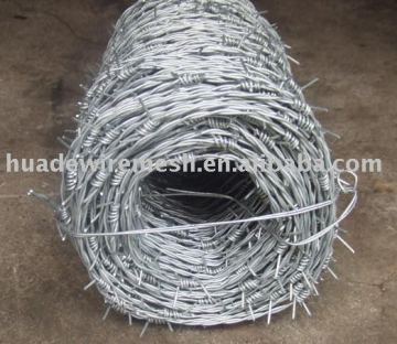 galvanized&pvc coated barbed wire