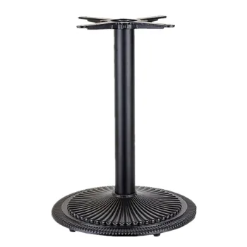 Outdoor Table leg assembly with top cross