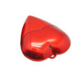 Pen drive USB em forma de coração vermelho