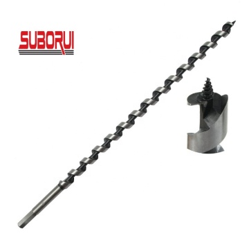 SUBORUI 16mm Hex Shank Carbon Steel Wood Auger Drill Bit for Deep Wood Drilling