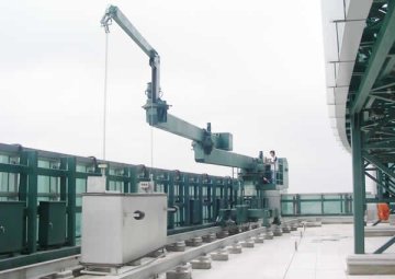 Automated Cdgc Rail Mounted Window Cleaning Platform Gondola With 9.0m / Min