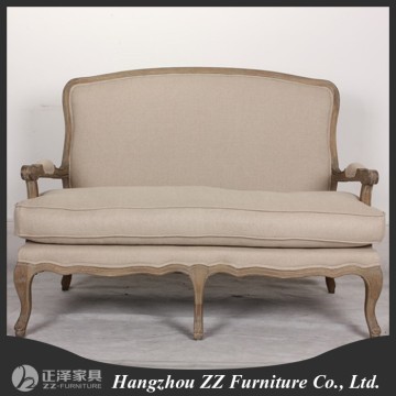 Wooden frame French country style leisure sofa chair