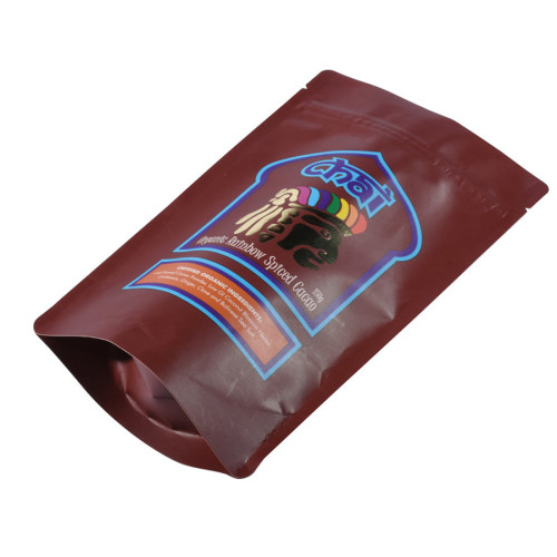 Airtight Aroma Seals Logo Præget bæredygtig kaffe Stand Up Pouch