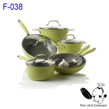 Forged aluminum nonstick ceramic coating cookware fry pan cooking pot