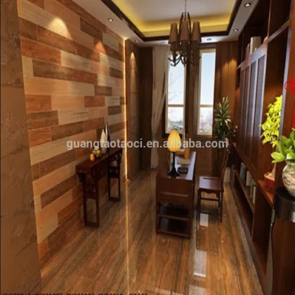Ancient Wood mosaics interior wall tiles glaze kitchen decoration material solid wood random tiles