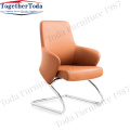 PU leather swivel office chair with armrest