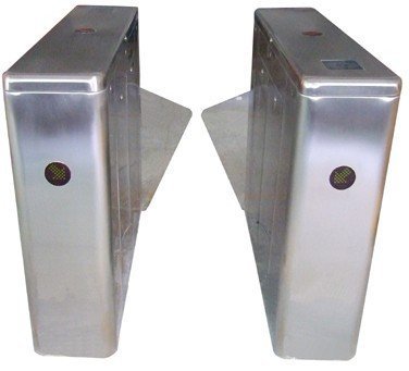 1s Id Card Dual Way Stainless Steel Retractable Flap Barrier For Bus Station Rs485