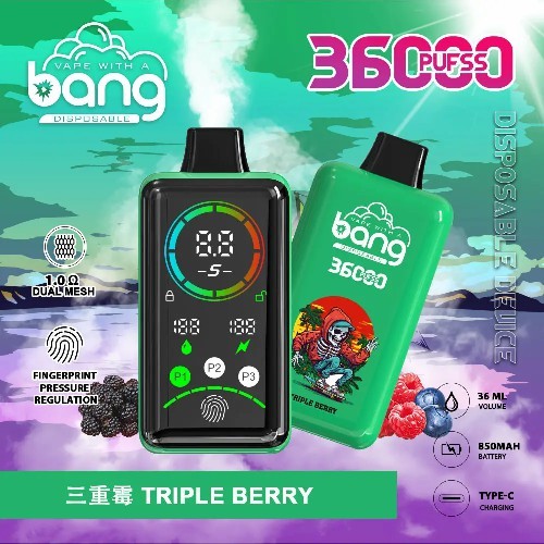 บุหรี่ไฟฟ้าลายนิ้วมือ Power Bang 36k