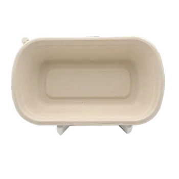 Biodegradable Sugarcane Packaging 750ml Rectangle Container