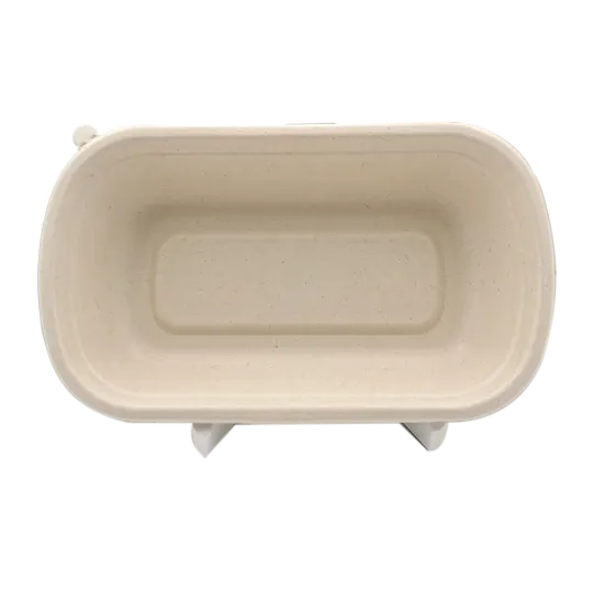 Biodegradable Sugarcane Packaging 750ml Rectangle Container