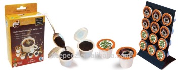 FDA Aprroved 100% recyclable Coffee empty plastic PP k-cups 2.0