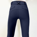 Pantaloni equestri per bambini a sedile a sedile completo blu navy