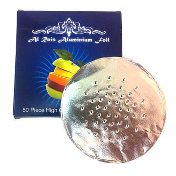 Shisha Aluminum Foil with Holes, 0.015 to 0.03mm Thickness