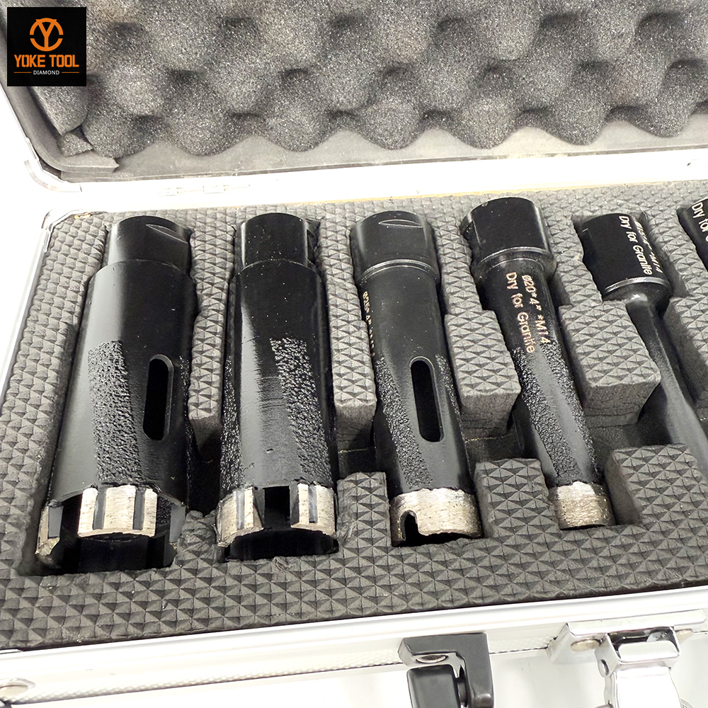 Granite Marble Concrete Dry Drilling Core Bit Diamond Dry Core Bits Kit (4)
