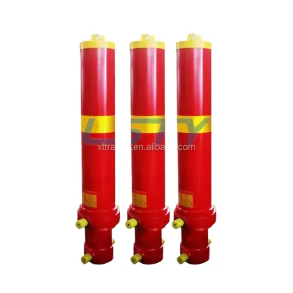Customized HYVA 50-150 Ton Dump Truck Multi-Stage Lifting Hydraulic Cylinders